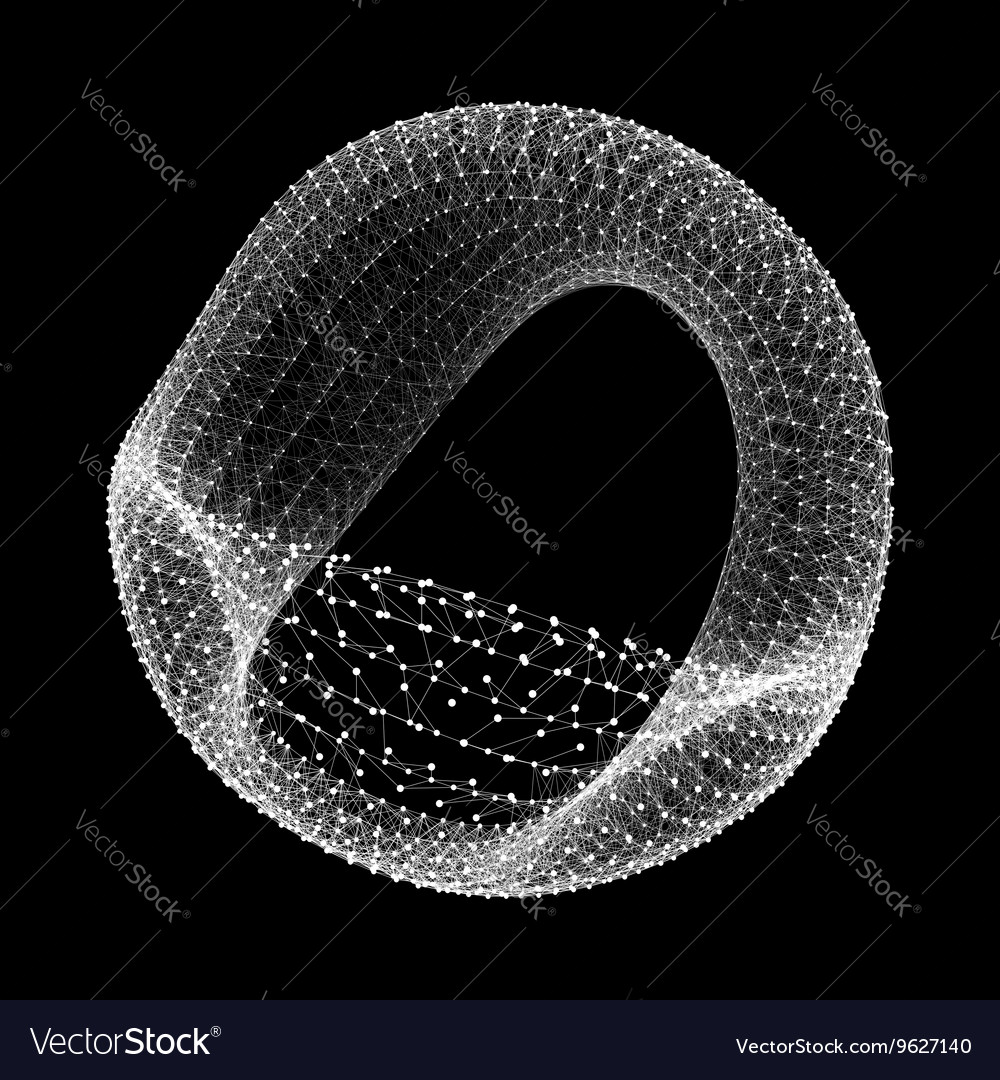 Complex Network Lines Dots Structure