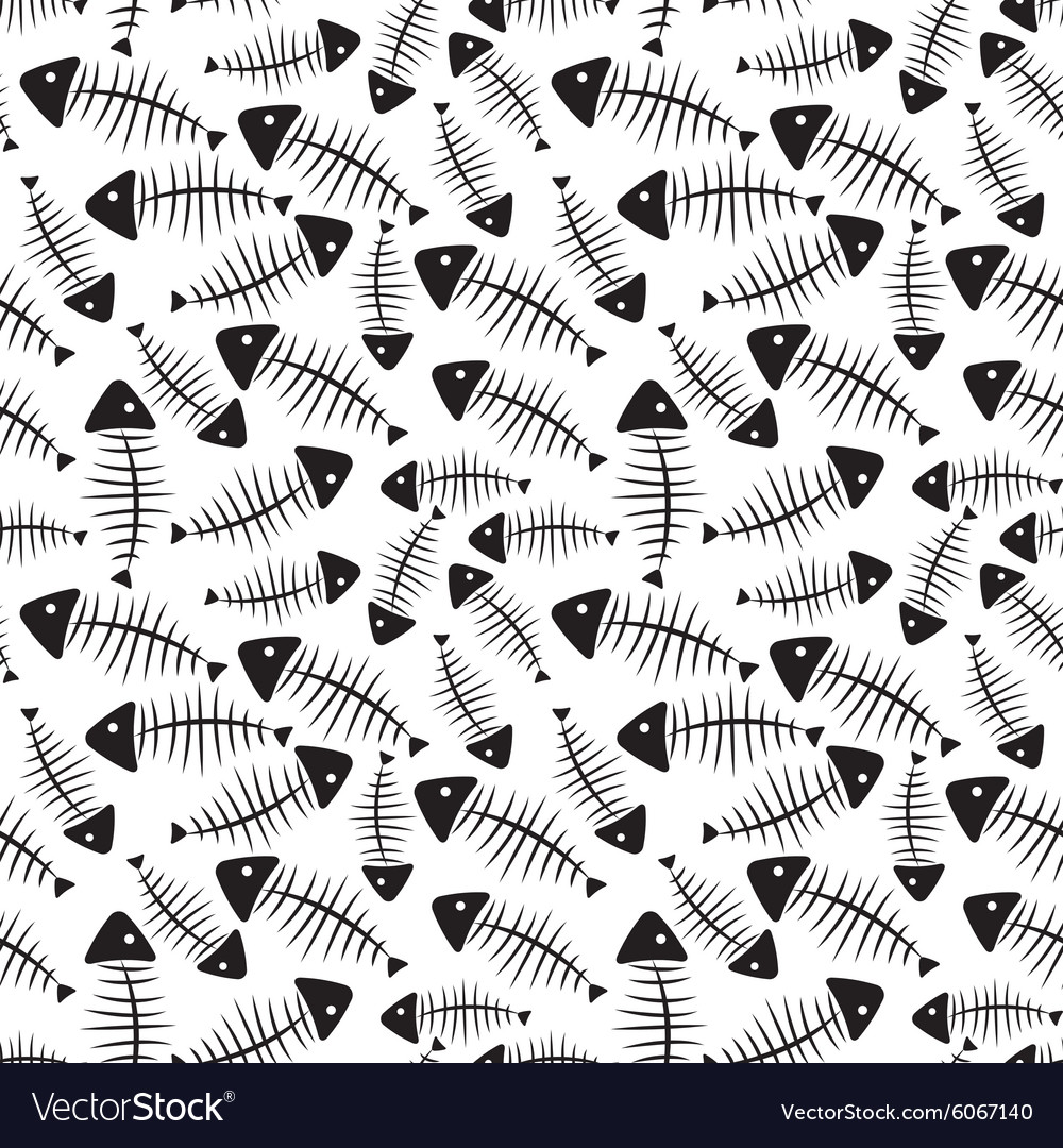 Fishbone Seamless Pattern