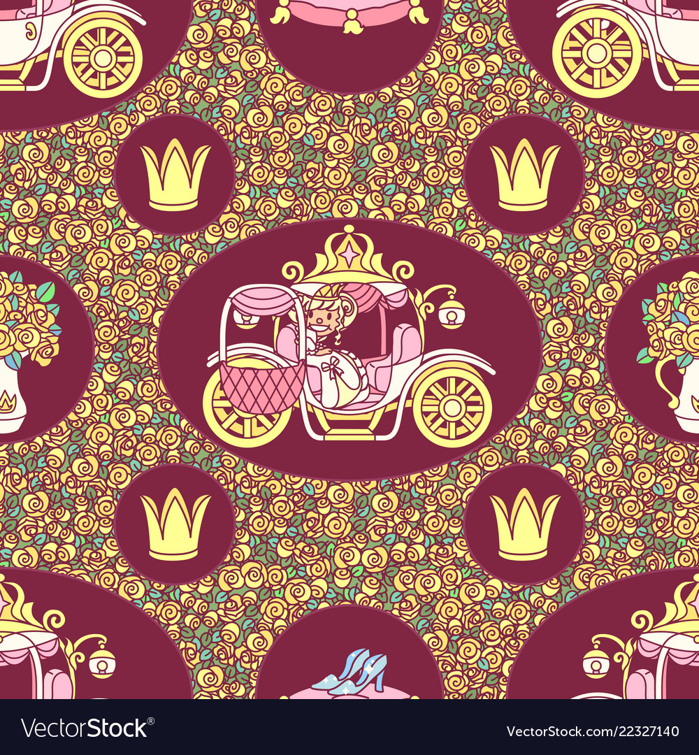 Girlish seamless pattern