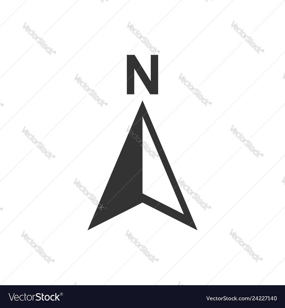 Global navigation icon in flat style compass gps Vector Image