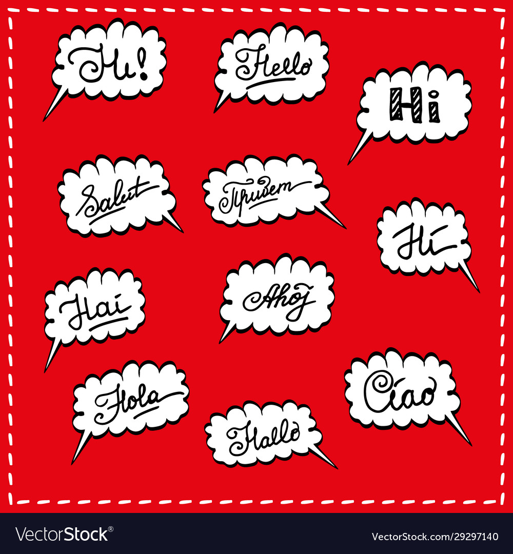 Hello in different languages