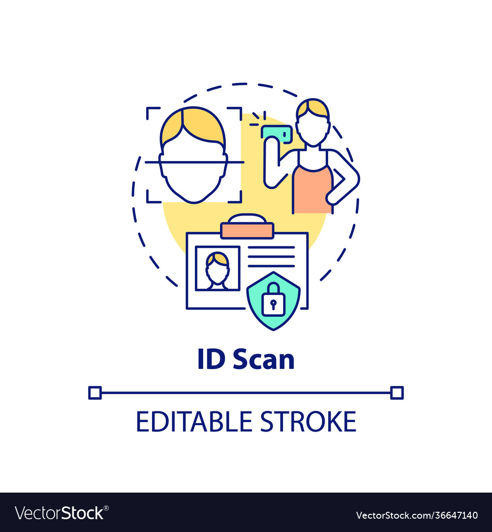 ID Scan Authentication Icon