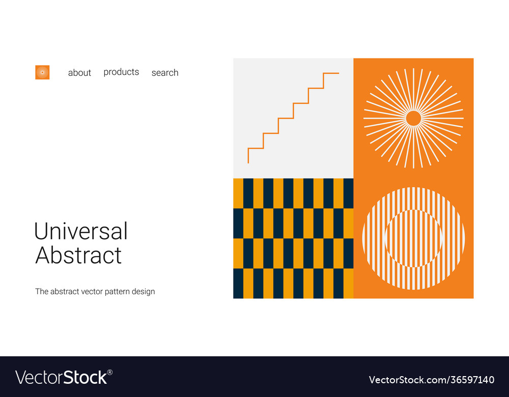 Landing page with place for your text vector image Landing page with place for your text