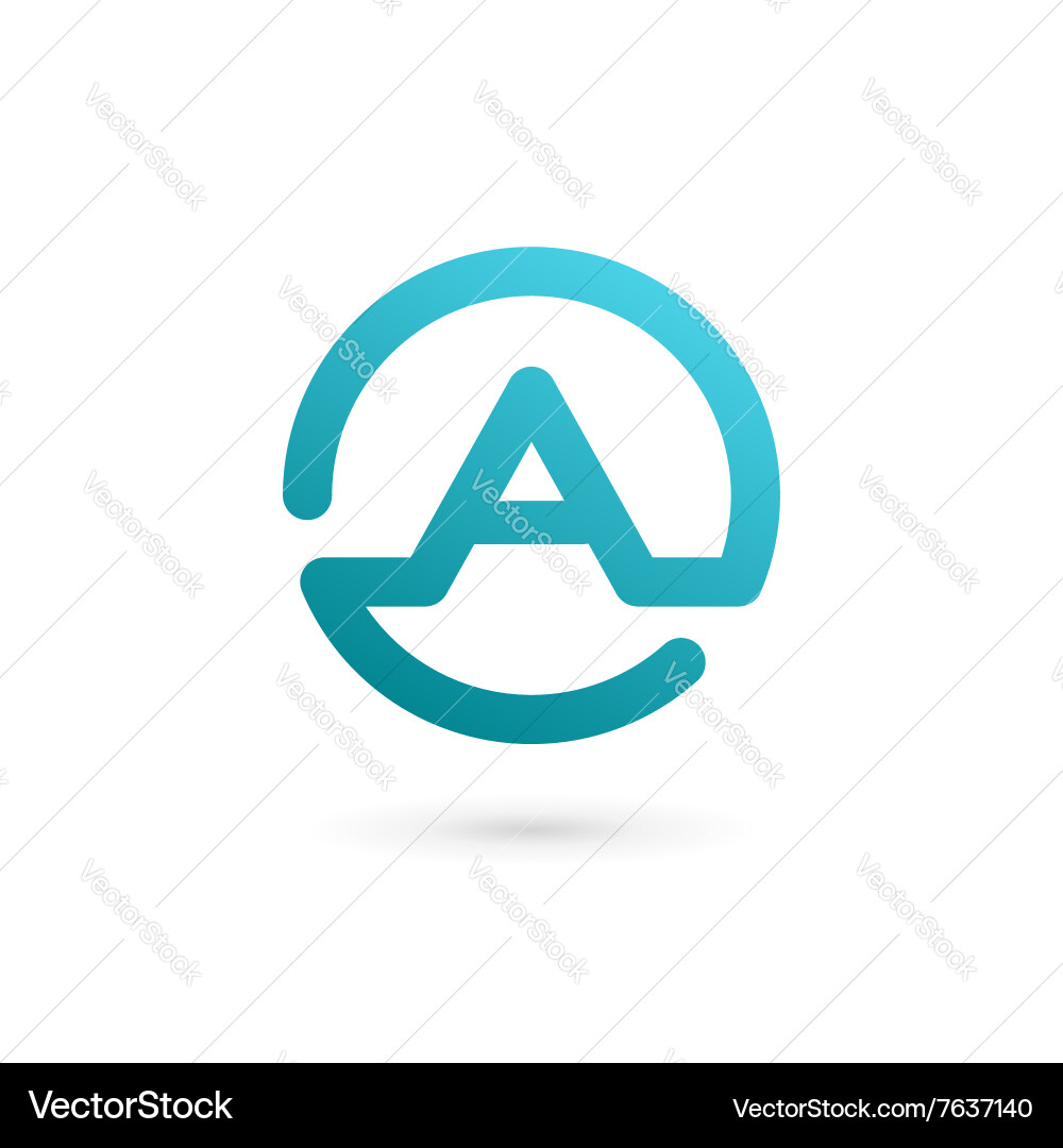 Letter a logo icon design template elements Vector Image
