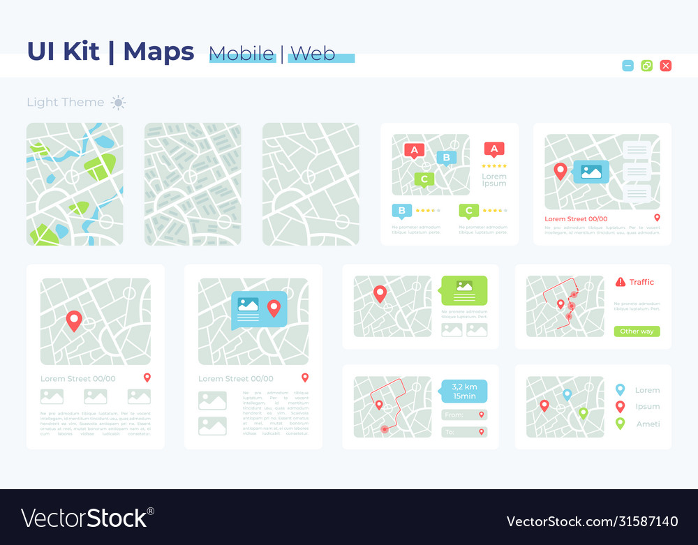 Map UI Kit - Location Icons
