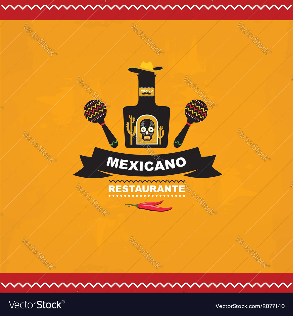 Menu mexican template design