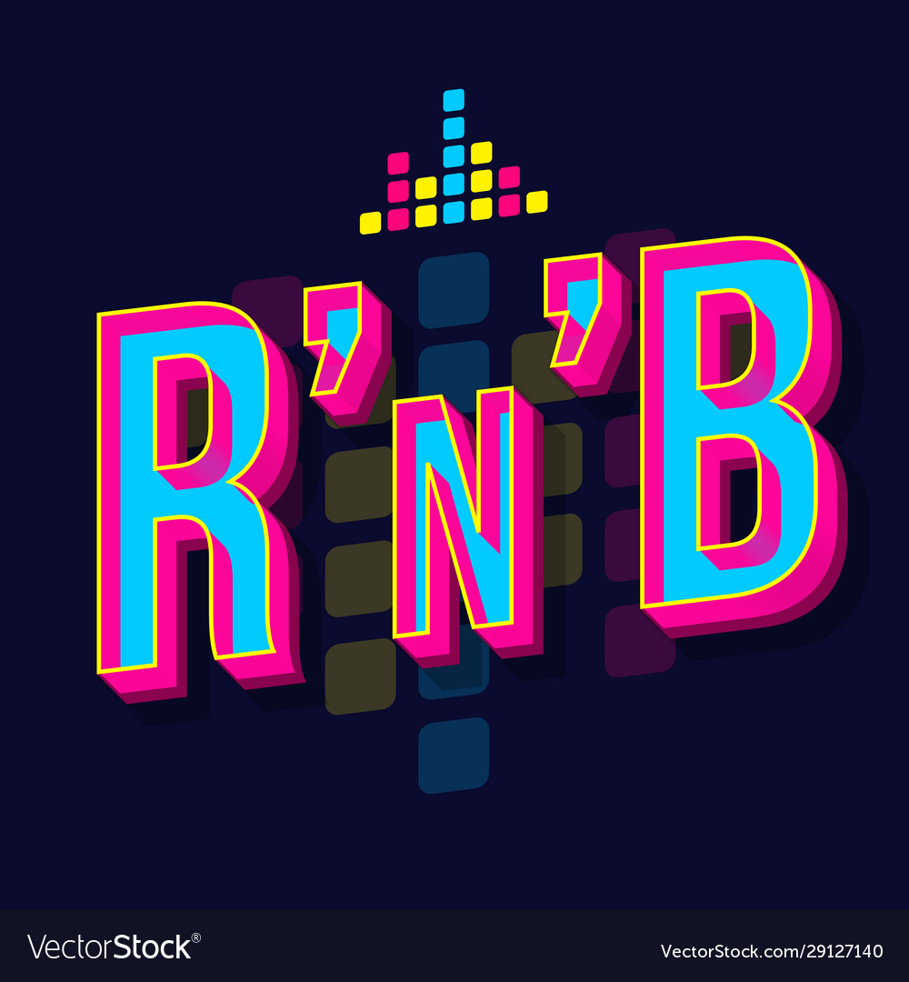 RnB Vintage Lettering - 3D Retro Font