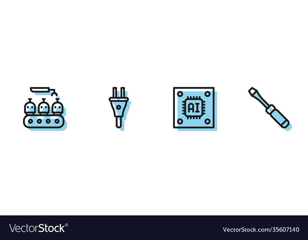 Zeilenprozessor mit Mikroschaltungen cpu einstellen vector image Zeilenprozessor mit Mikroschaltungen cpu einstellen