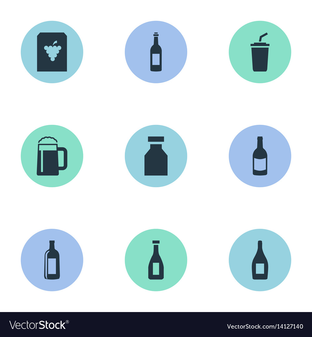 Set of simple water icons