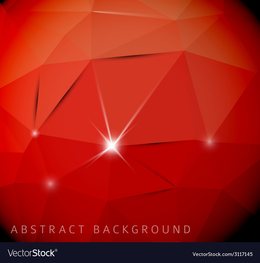 Abstract red background made from triangles
