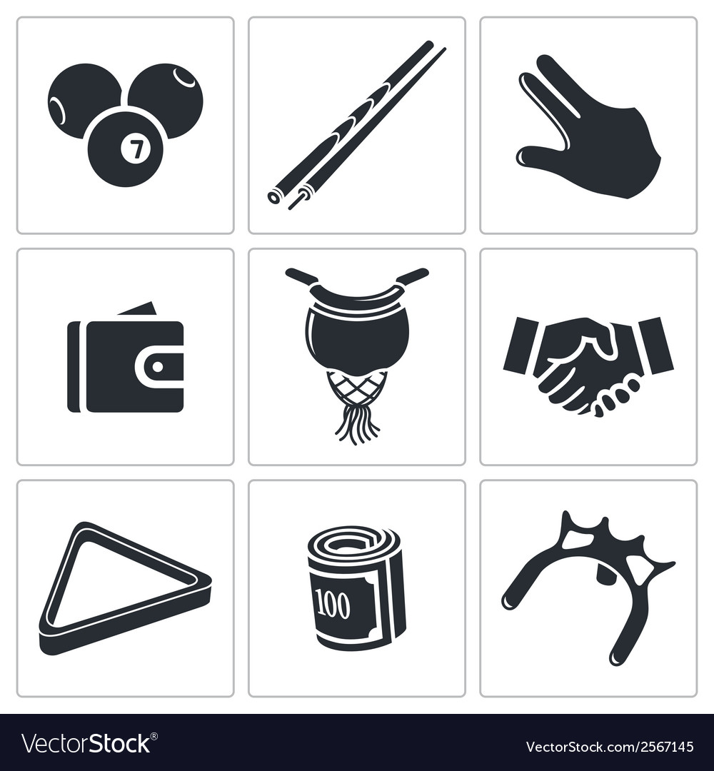 Billiard Icon Set - Pool Game
