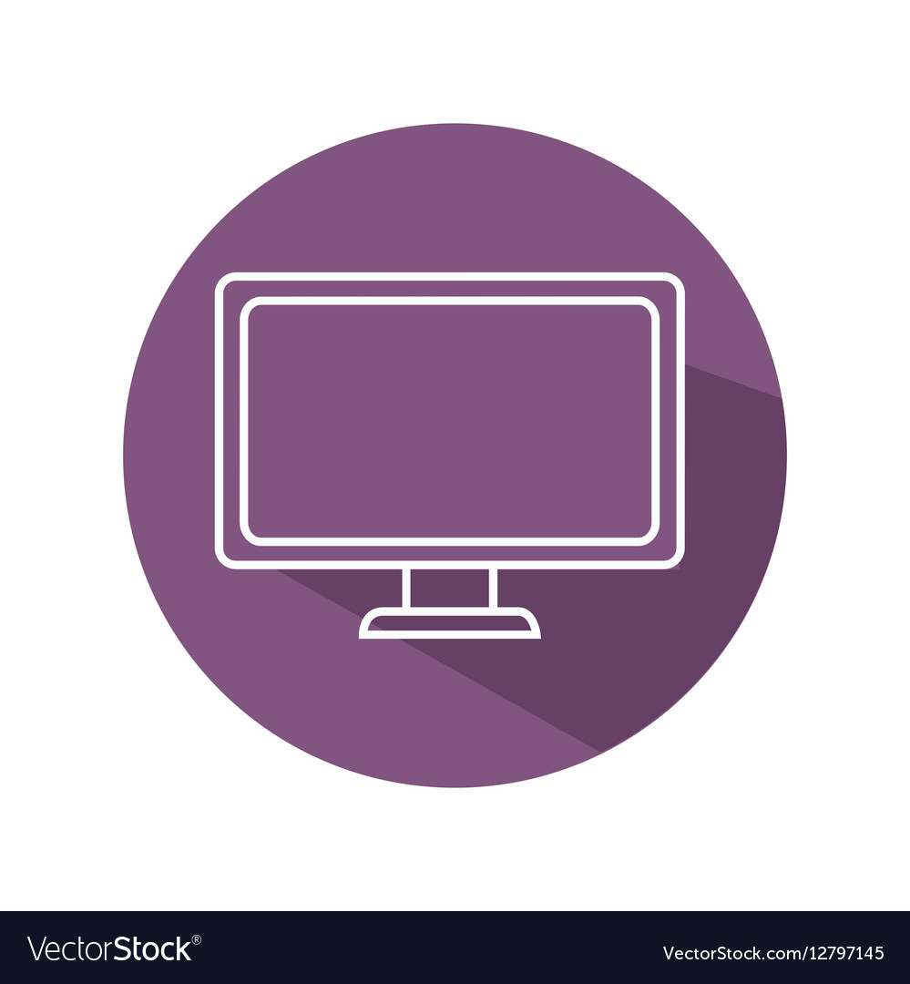 Computer desktop isolated icon