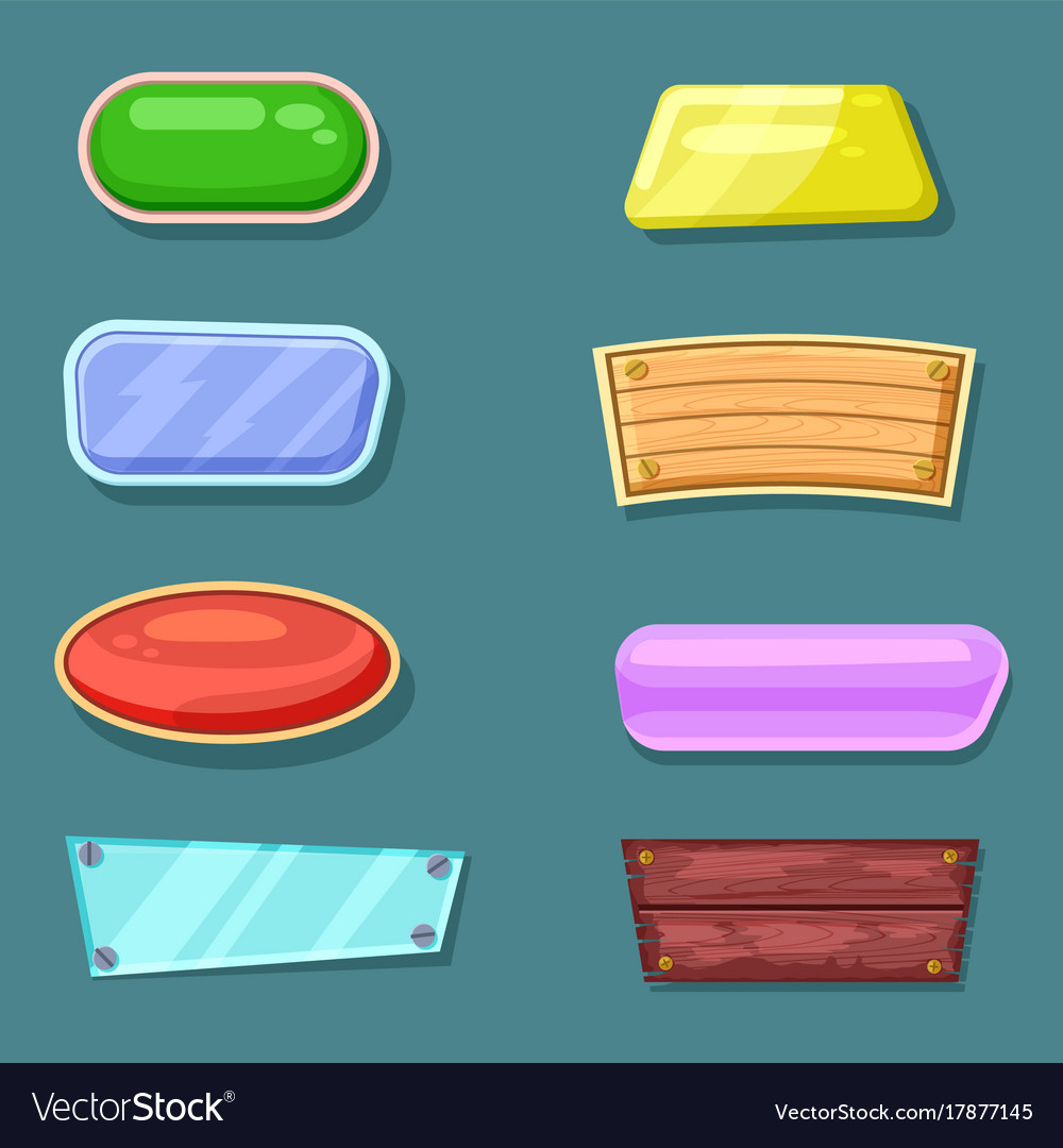 Computer game menu interface objects collection