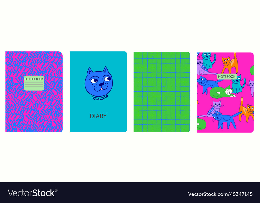 Cover page templates based on seamless patterns vector image Cover page templates based on seamless patterns