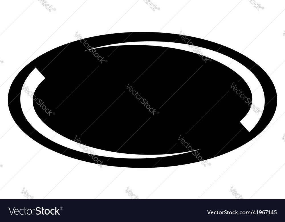 Ellipse oval circle frame border banner icon