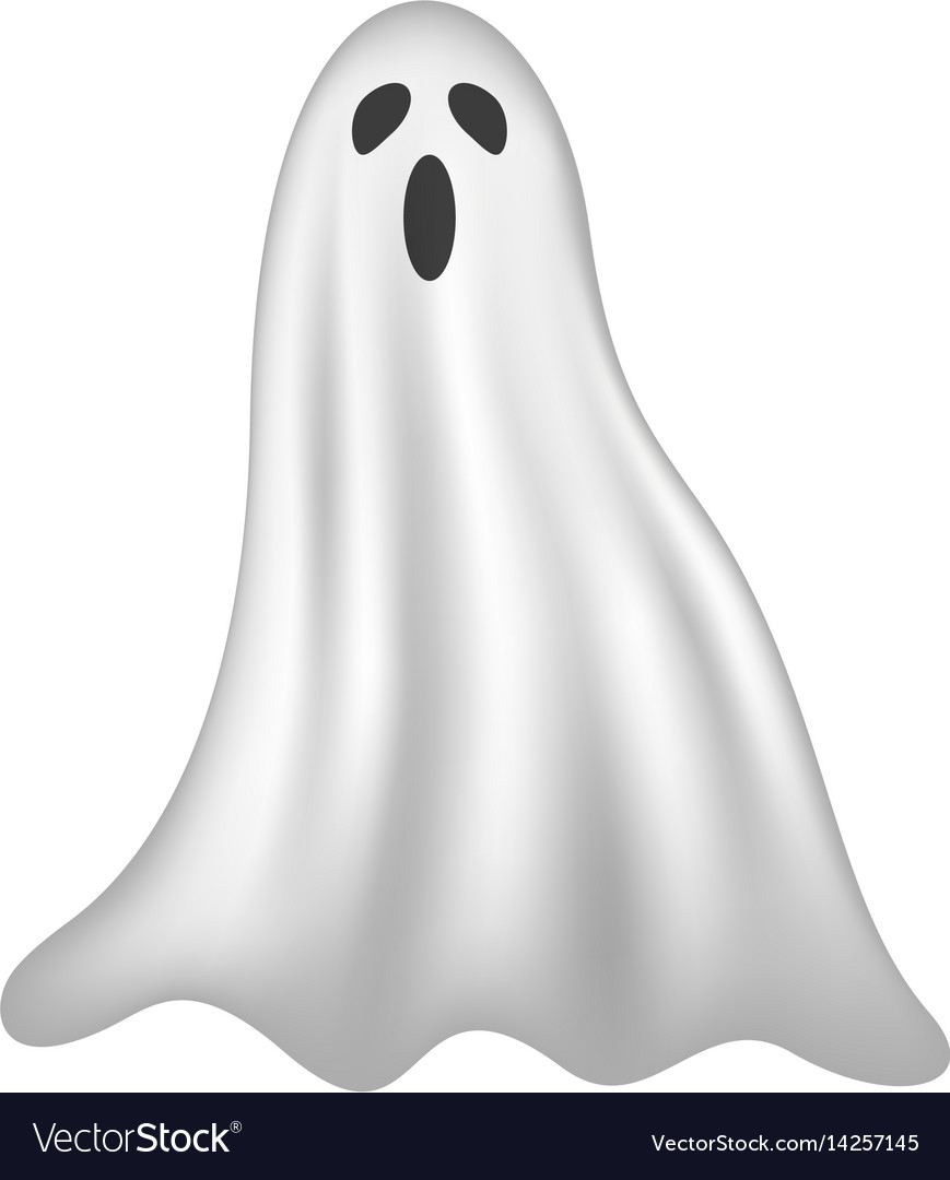 Ghost in white design