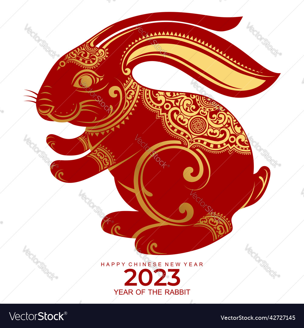 happy-chinese-new-year-2023-year-of-the-rabbit-vector-image