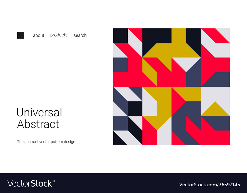 Landing page with place for your text