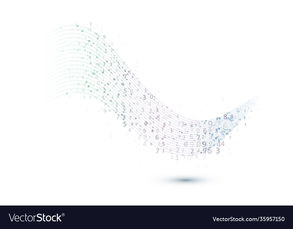 Abstract data flow background vector image Abstract data flow background