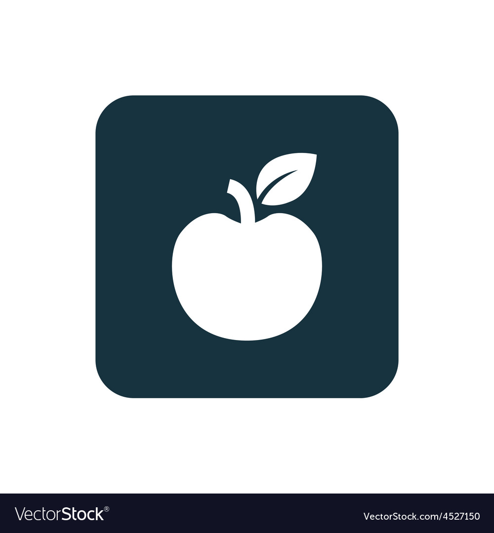 Apple Icon - Rounded Square Button