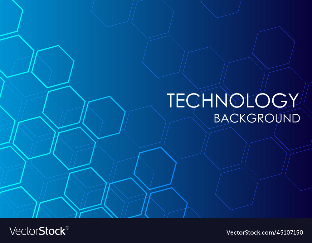 Background technology hexagon stacked with multipl