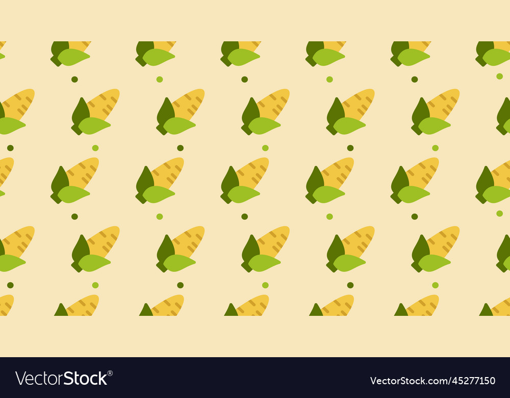 Corn seamless pattern cute background corns