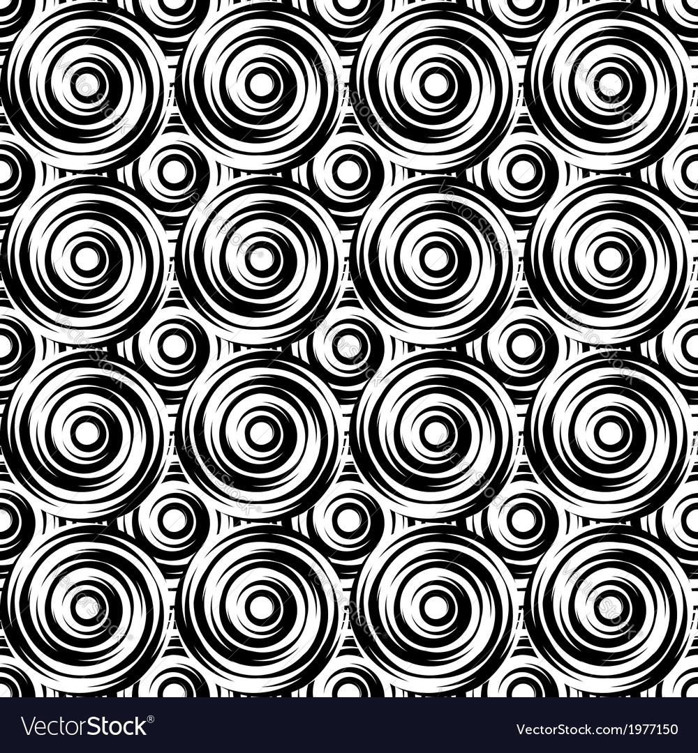 Design seamless monochrome swirl pattern