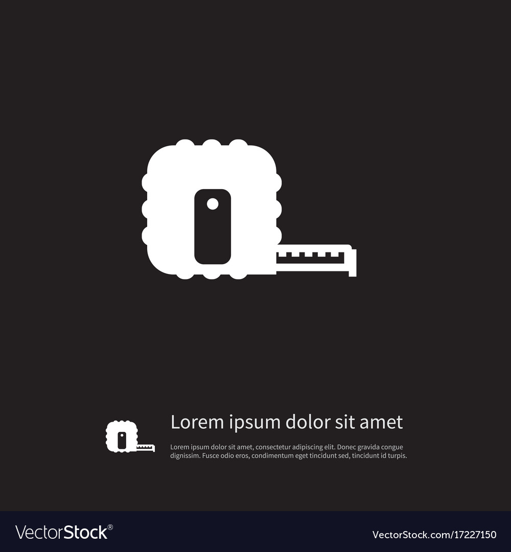 Isolated instrument icon scale element can