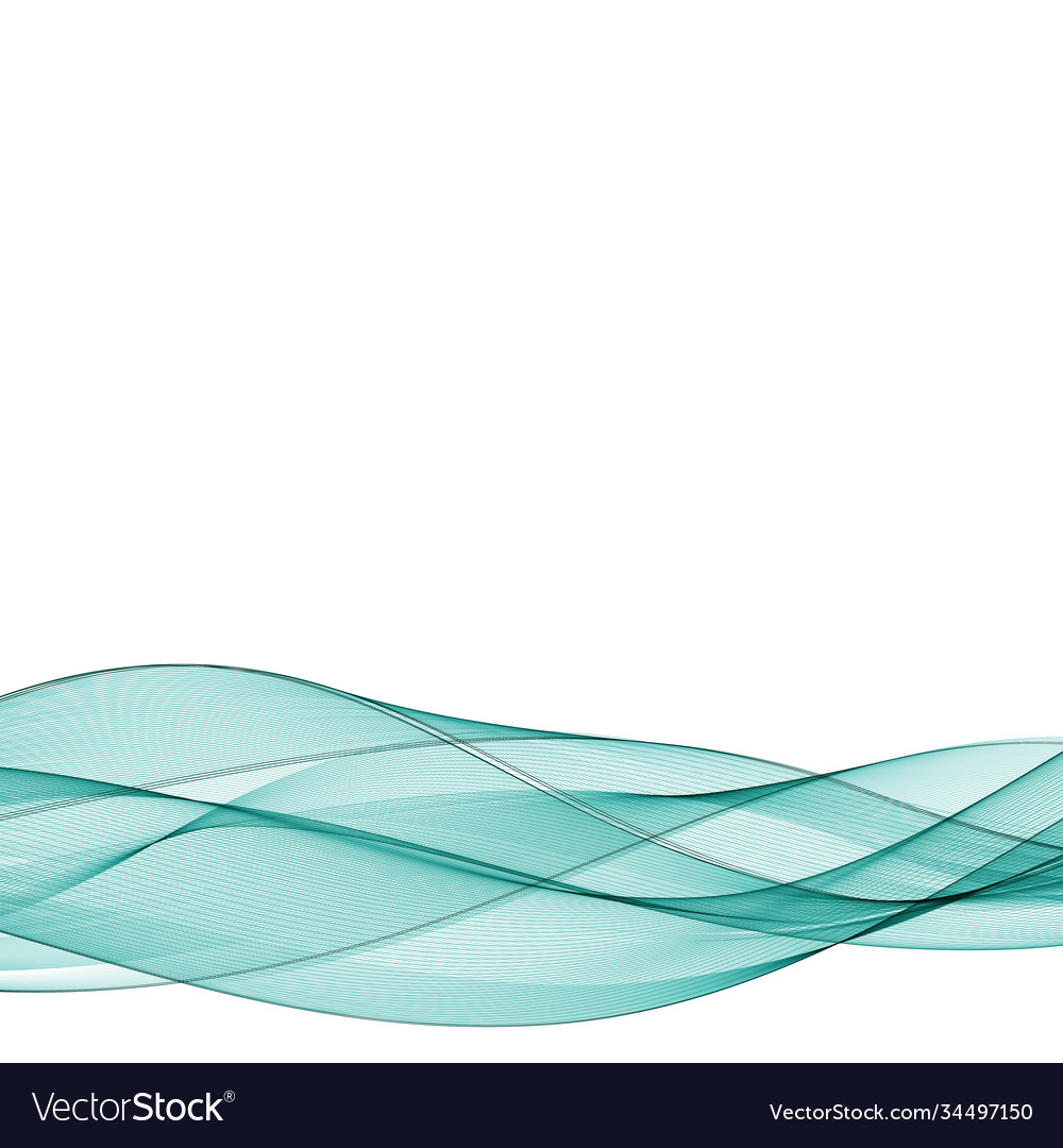 Mint abstract wave green image eps 10 Royalty Free Vector