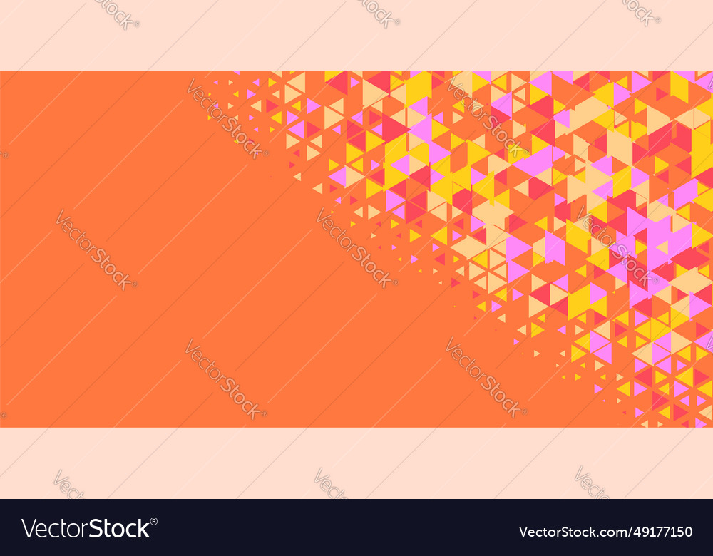 Multicolored abstract triangle background