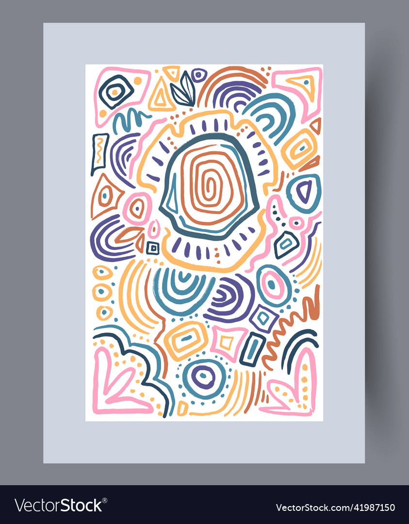 Printable wall art poster set Royalty Free Vector Image