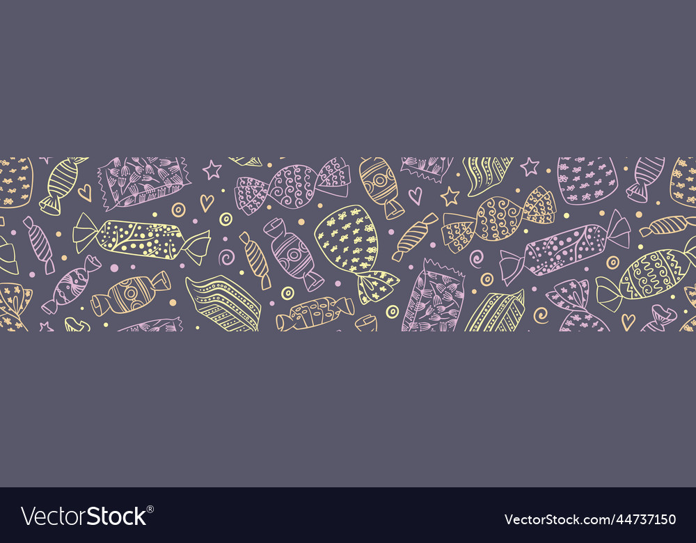 Seamless background with candies