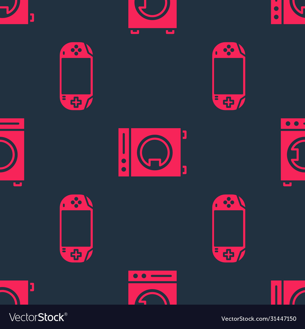 Set portable video game console and washer