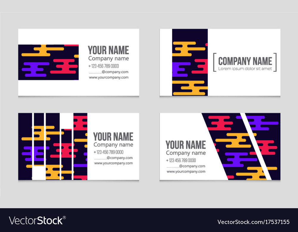 Abstract layout background set for art