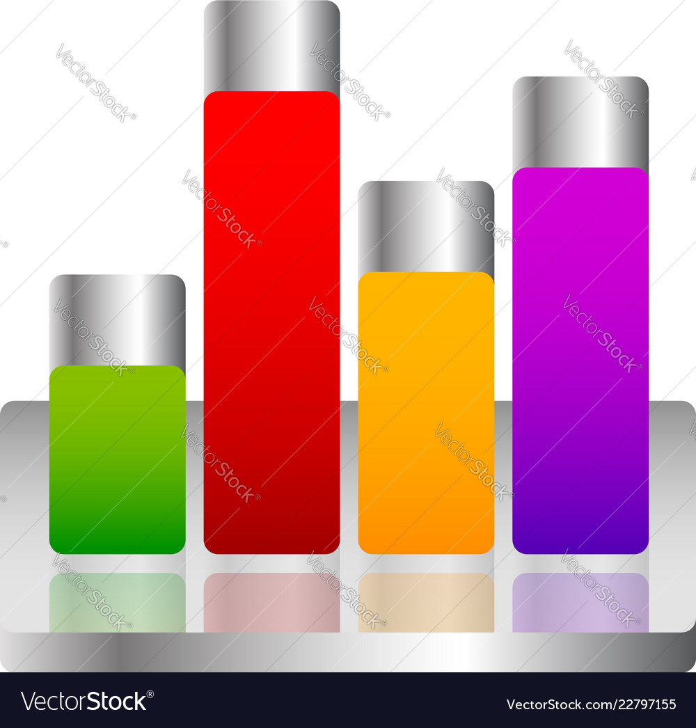Bar chart graph element eps 10