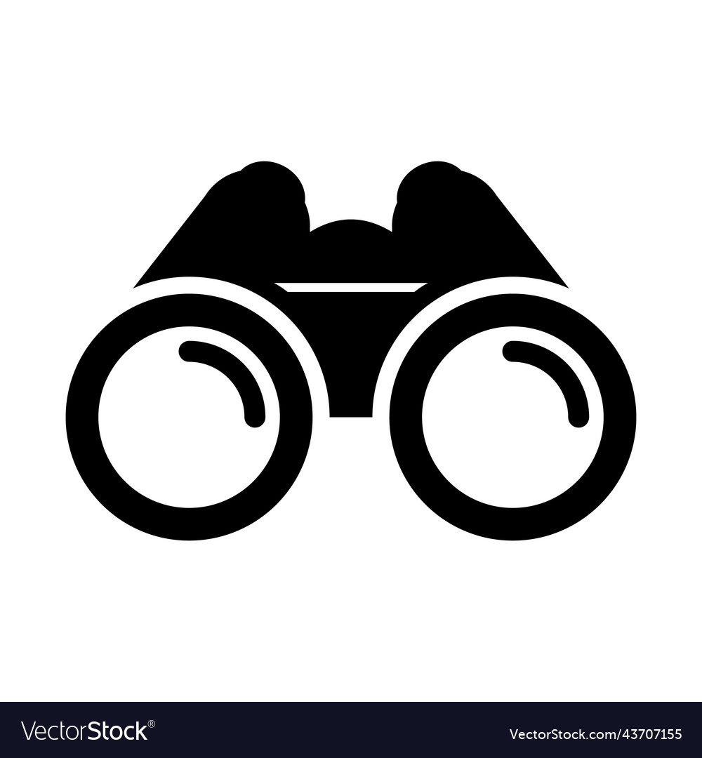 Binoculars icon exploration or optical equipment Vector Image