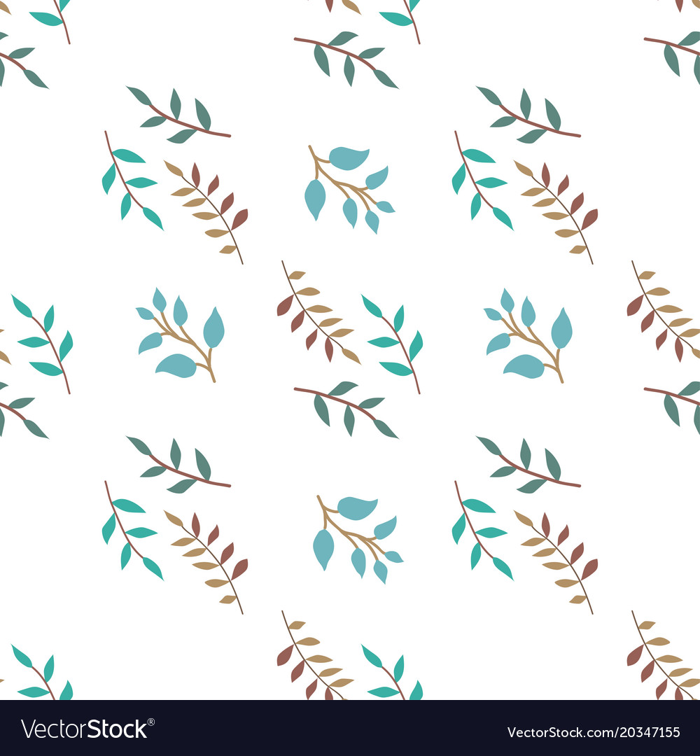 Colored Twigs Seamless Pattern