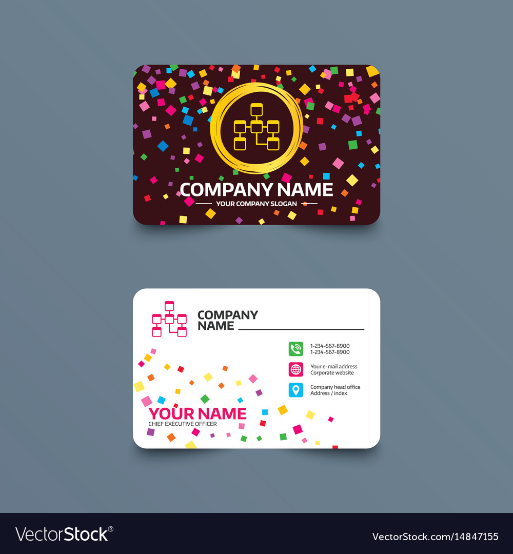 Database sign icon relational schema