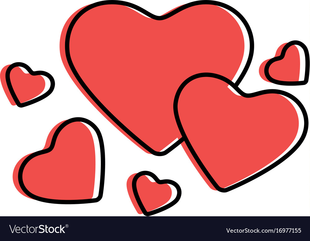 Hearts and love Royalty Free Vector Image - VectorStock