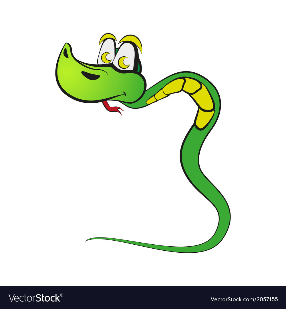 Snake in the form of number three