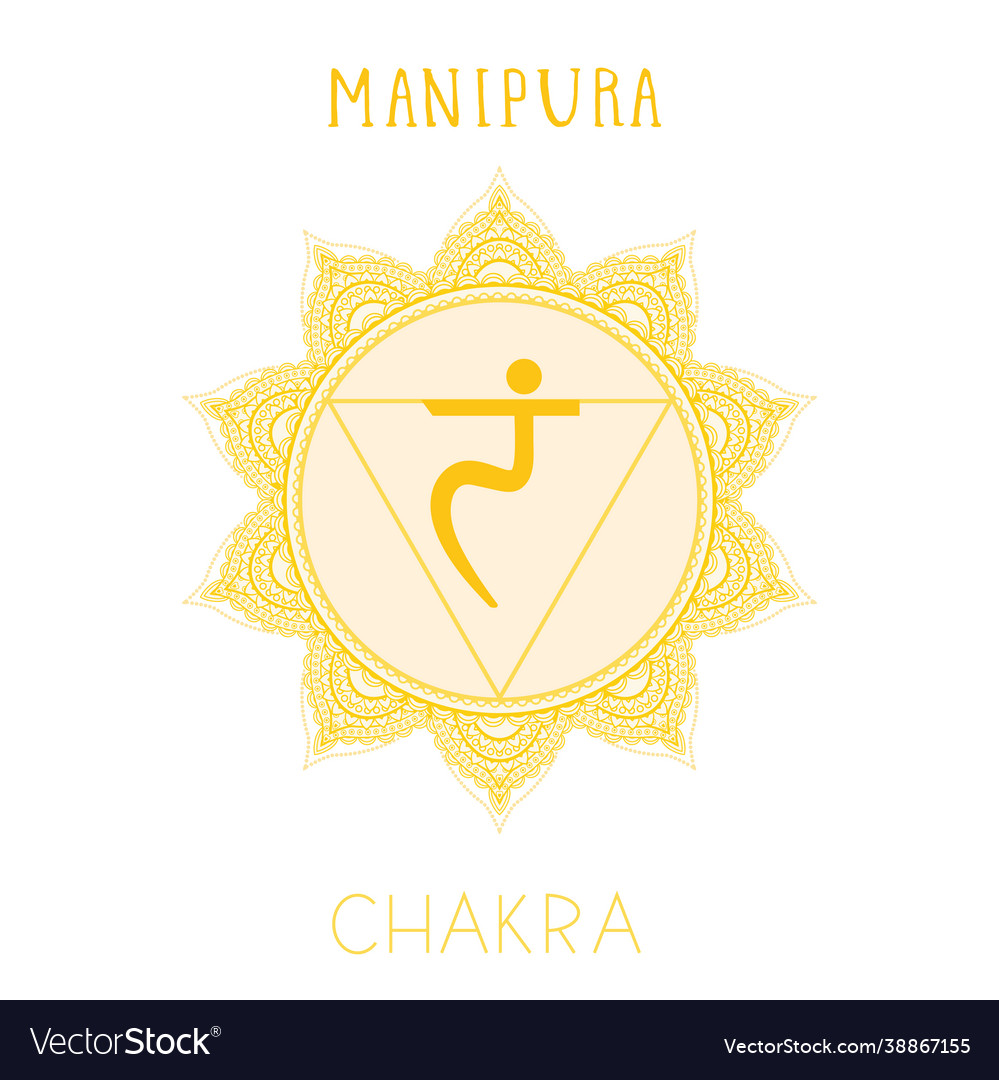 Symbol Chakra Manipura Royalty Free Vector Image