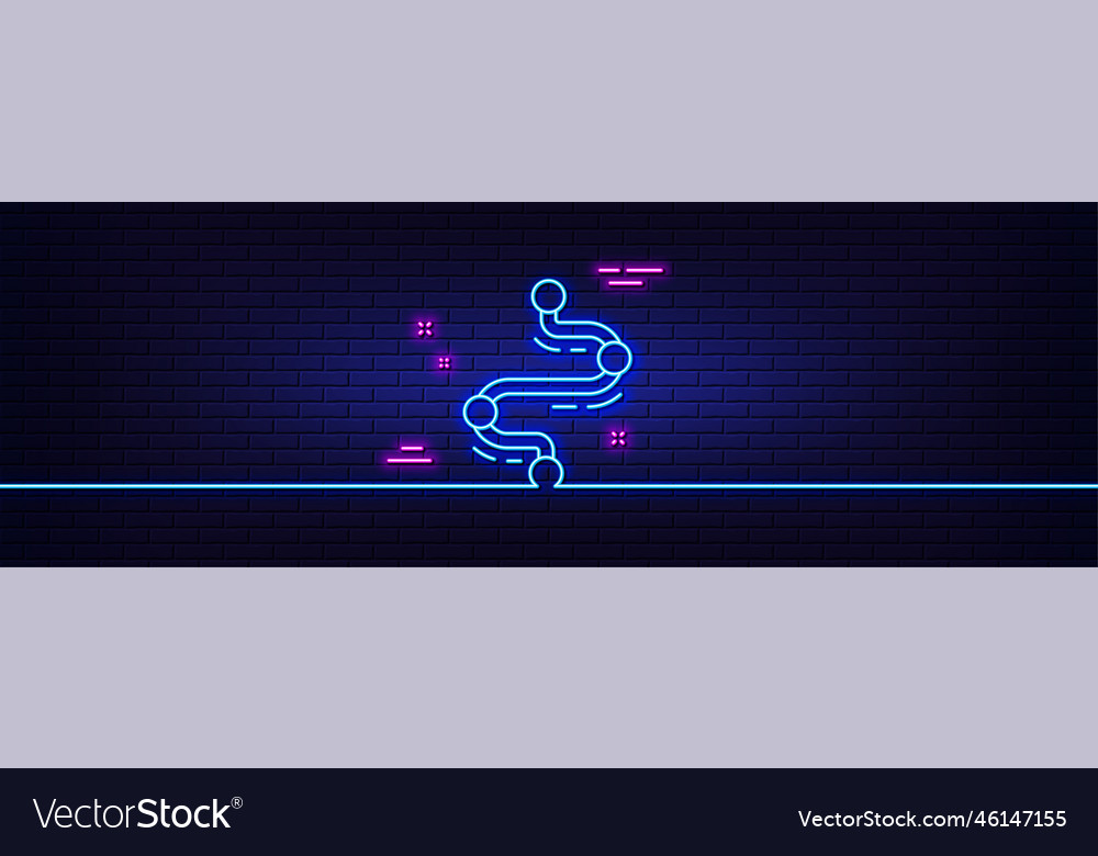 Timeline line icon project process journey path