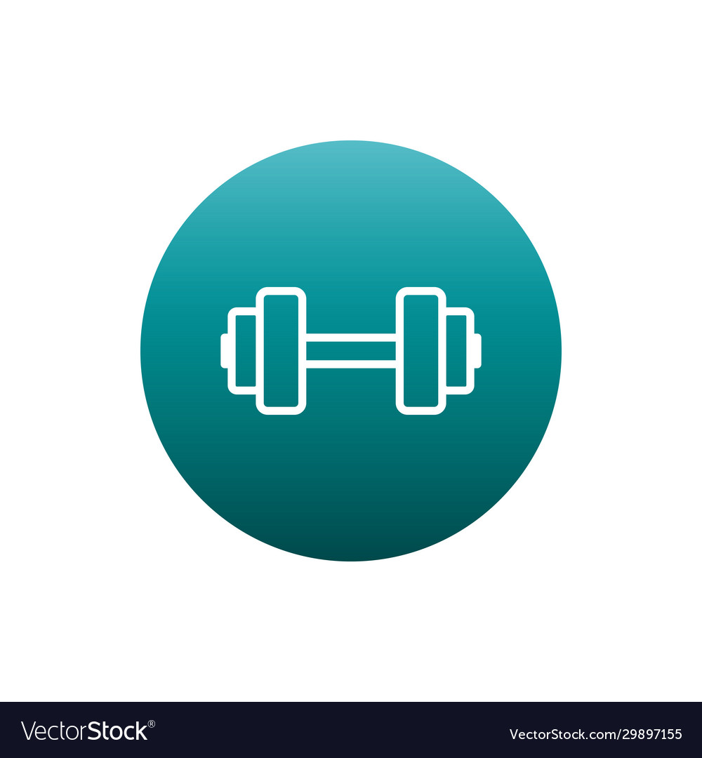 Weight block gradient style icon design