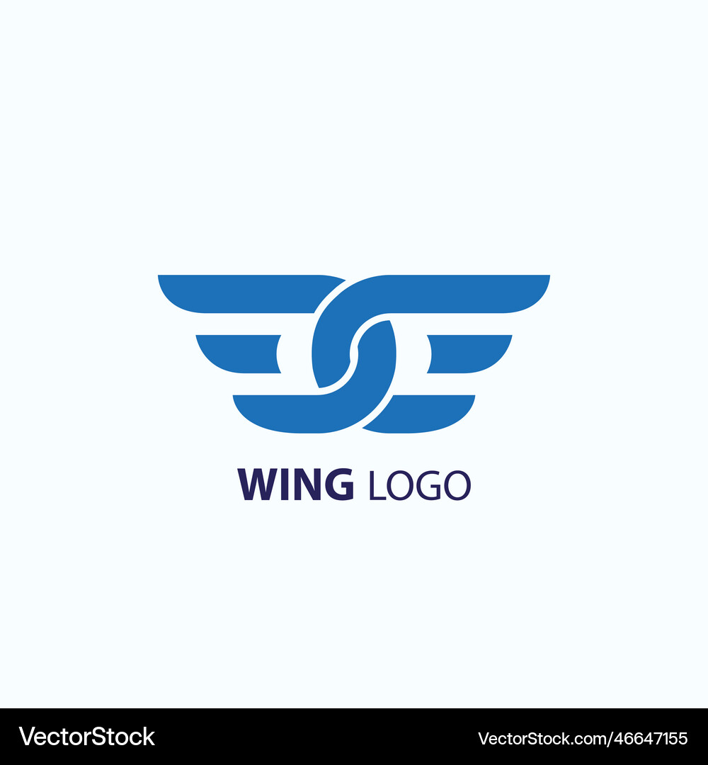 Wings logo template Royalty Free Vector Image - VectorStock
