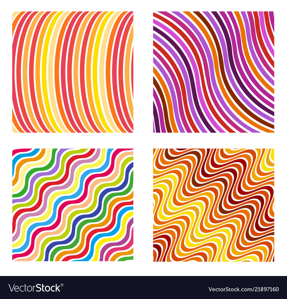 Abstract color wavy background line pattern