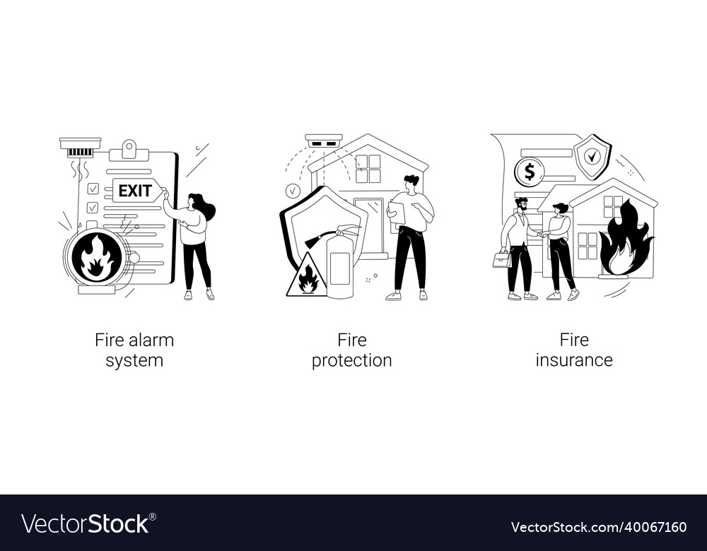 Building emergency protection abstract concept