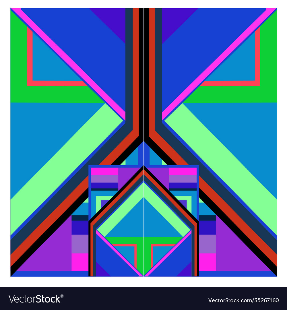 Colorful geometric and curve background pattern