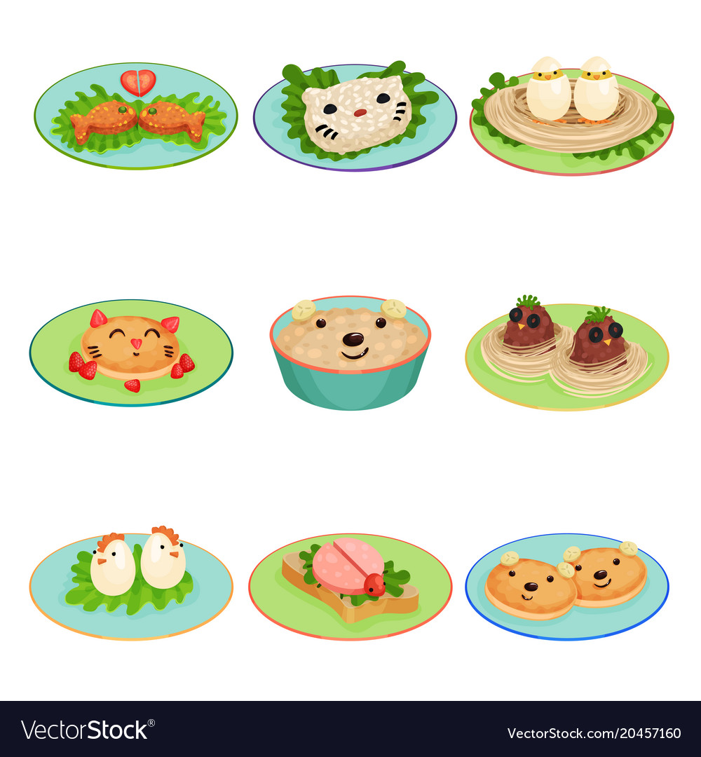 Creative food for children in the shape of animals Creative food for children in the shape of animals