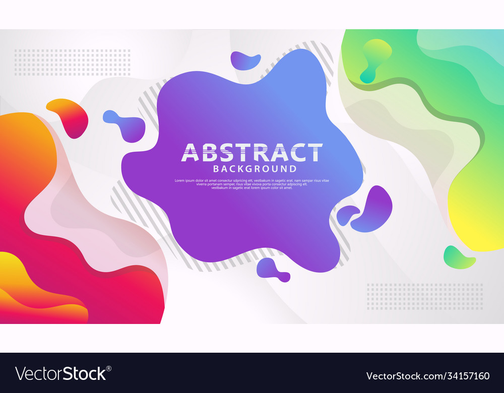 Dynamic style banner design with fluid color