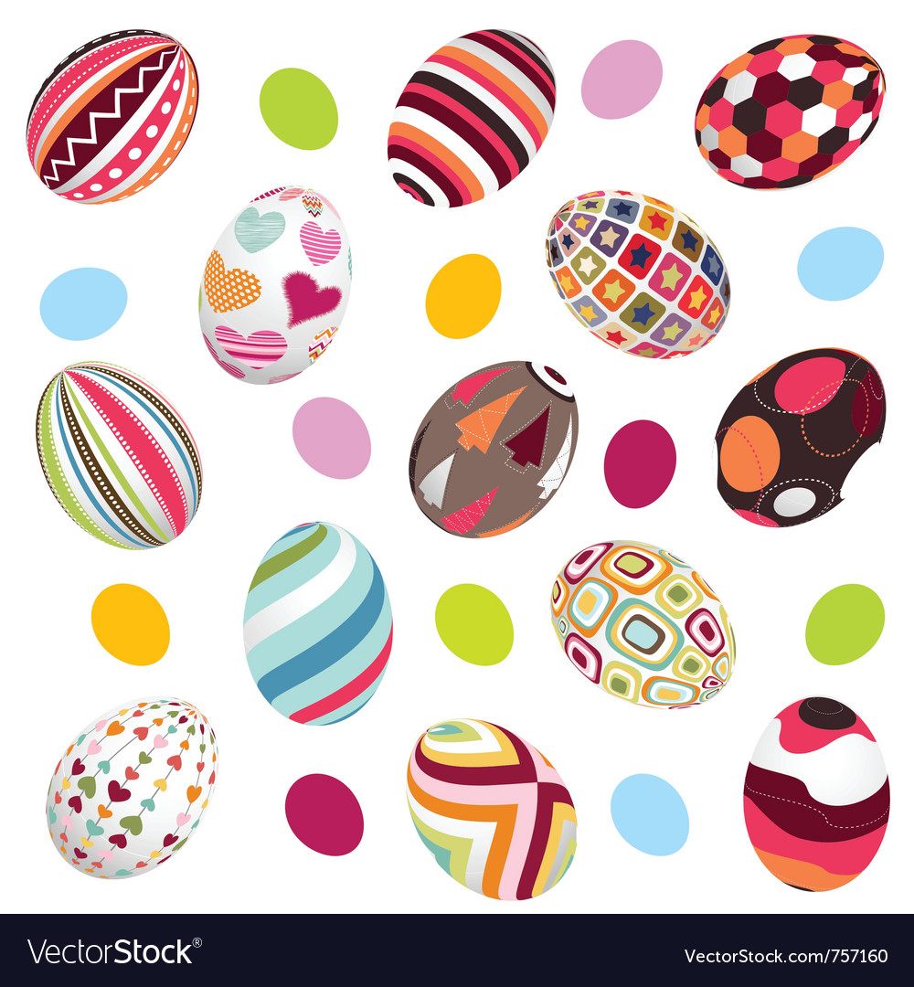 Easter eggs happy